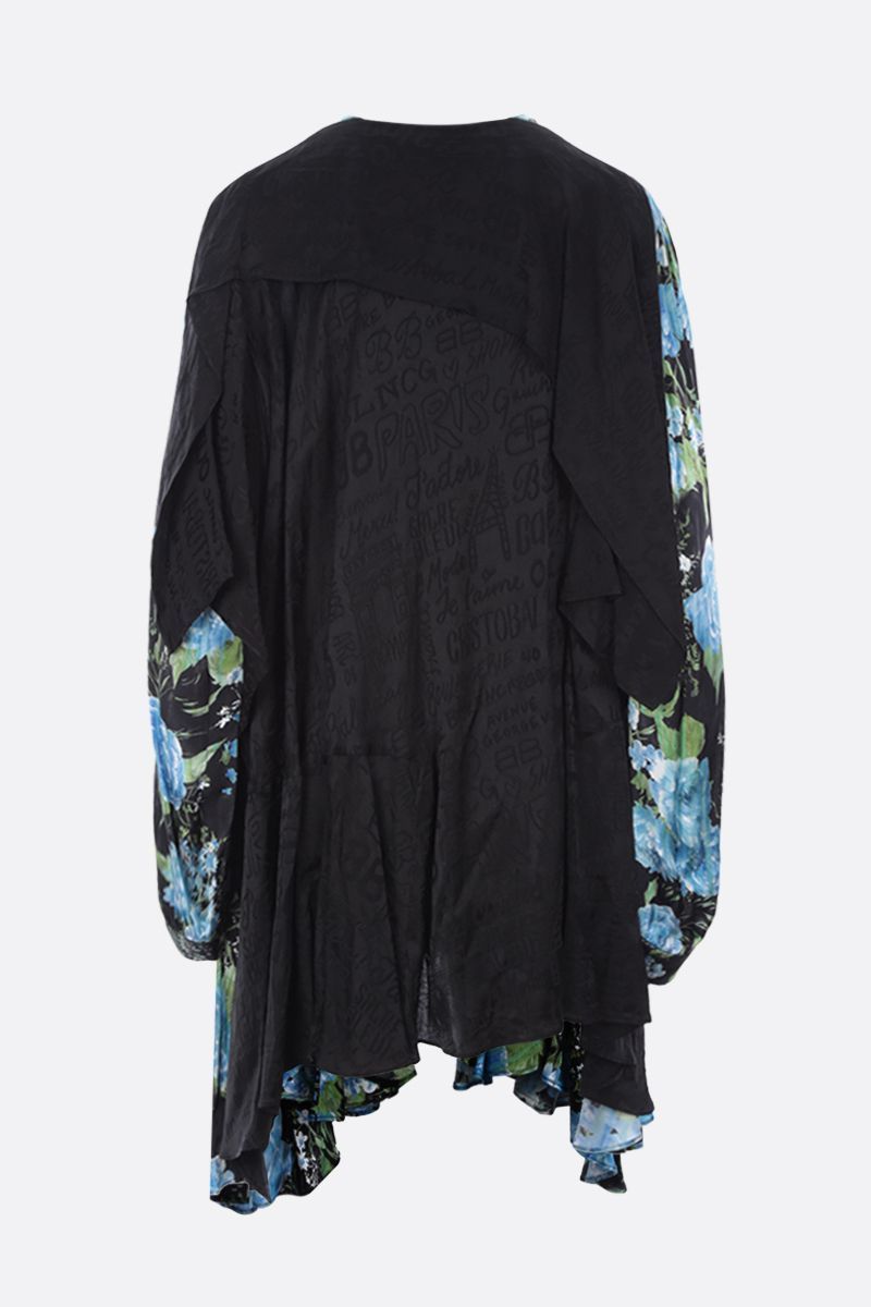 BALENCIAGA パーティードレス 関税・送料込 BALENCIAGA TWILL AND SILK WRAP MIN ドレス(3)