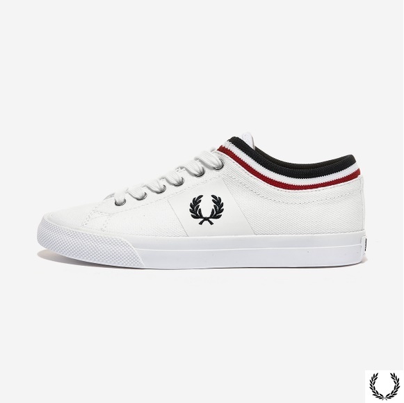 FRED PERRY★Underspin Tipped Cuff Twill