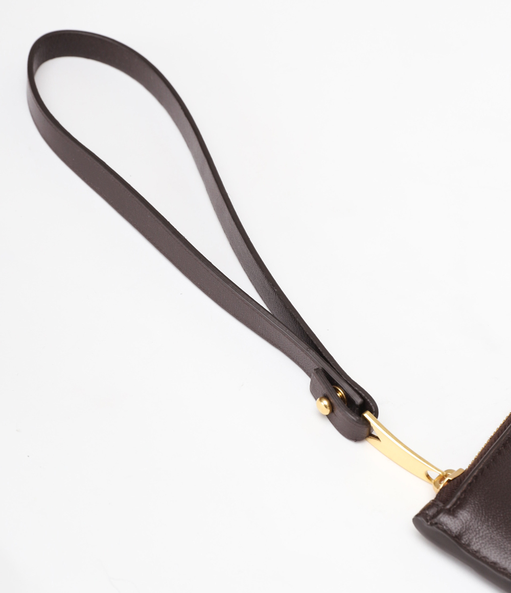 関税送料込み- BOTTEGAVENETA イントレチャートレザービルポーチ