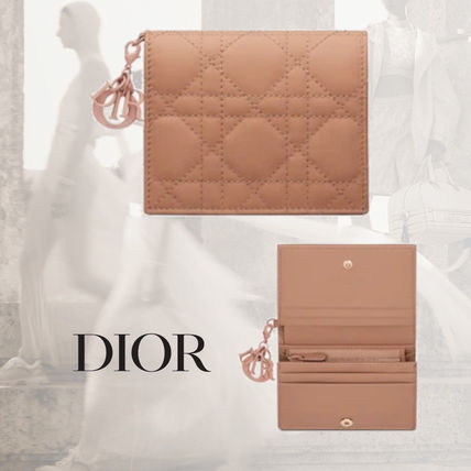Dior LADY DIOR(ディオール レディ ディオール) 折りたたみ財布 ...