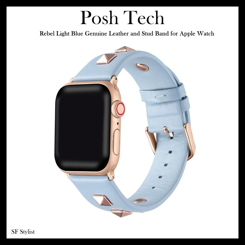 Posh Tech☆パステルカラーxスタッズが可愛いAPPLE WATCHバンド