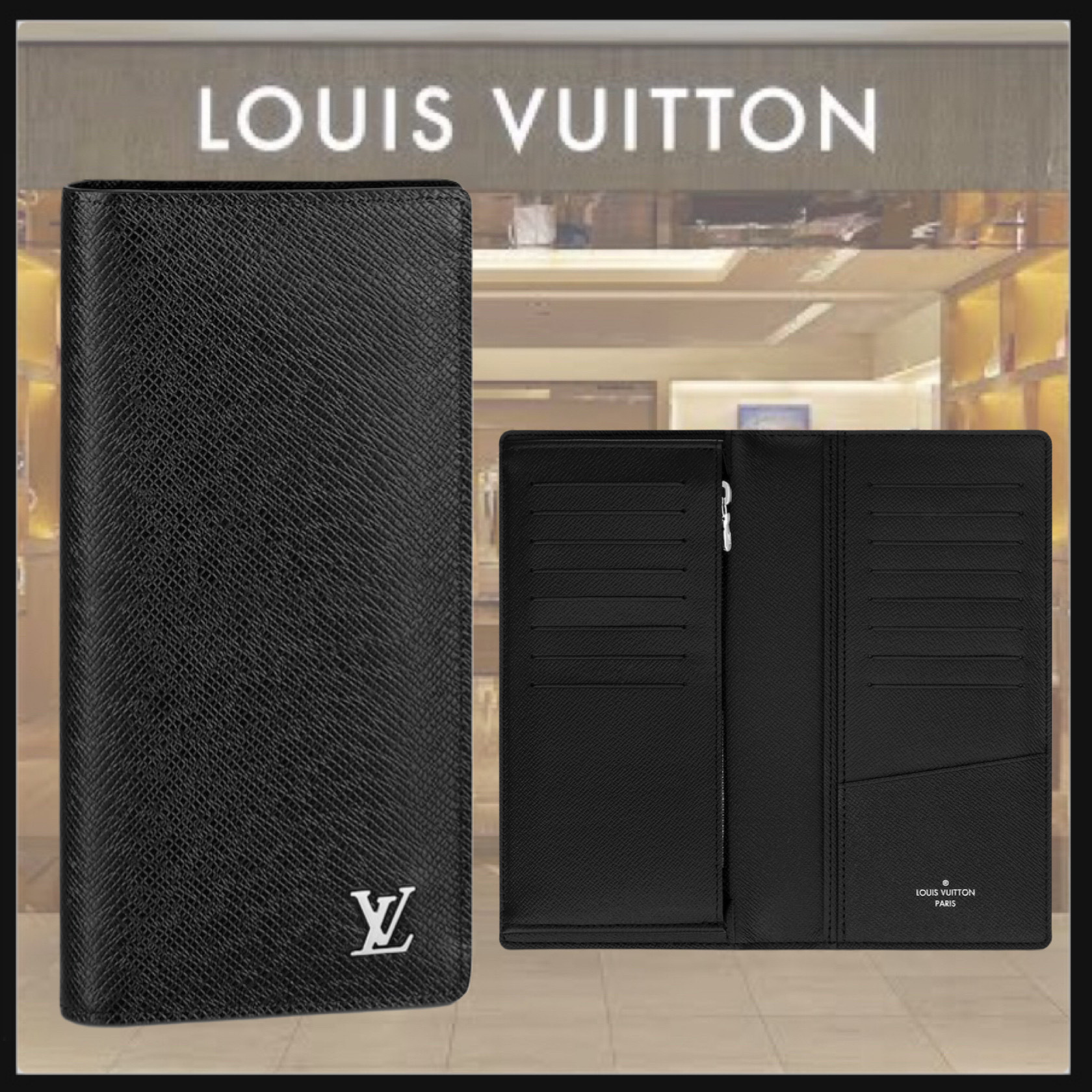 国内発送 ルイヴィトン ポルトフォイユ・ブラザ 長財布 (Louis Vuitton