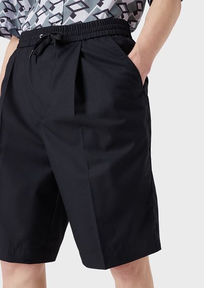 EMPORIO ARMANI ハーフ・ショートパンツ Emporio Armani◆ バミューダショーツ ドローストリング付(5)