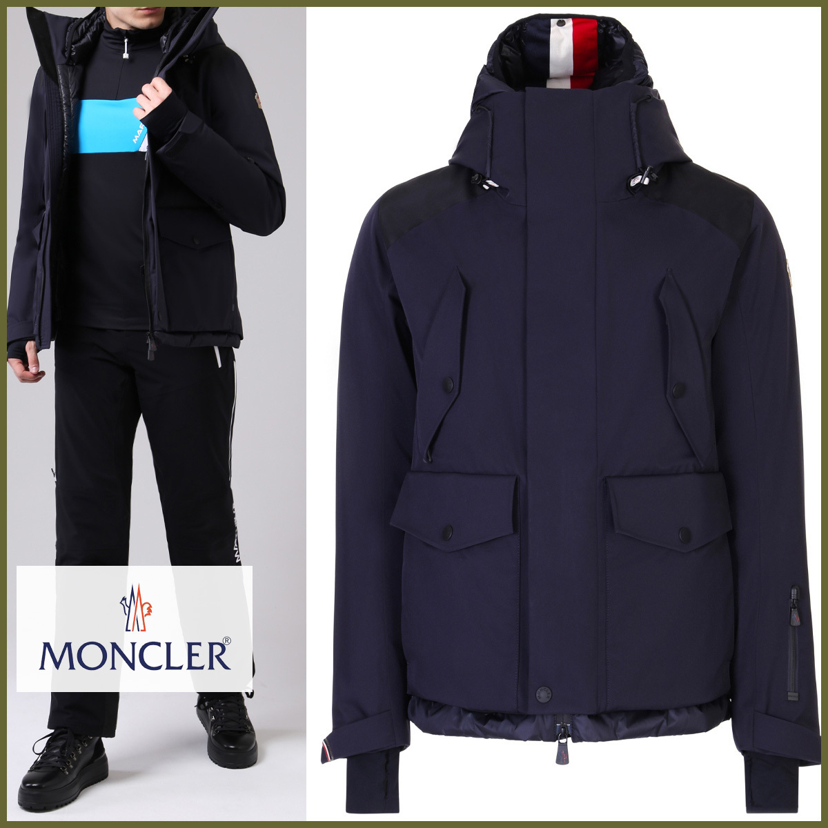 【Moncler】モンクレール アノラック スキージャケット フード ダウンジャケット 【Moncler】モンクレール アノラック スキージャケット フード ダウンジャケット