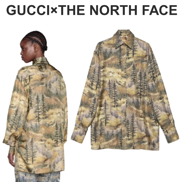 【GUCCI×THE NORTH FACE】第二弾 シルクシャツ 【GUCCI×THE NORTH FACE】第二弾 シルクシャツ