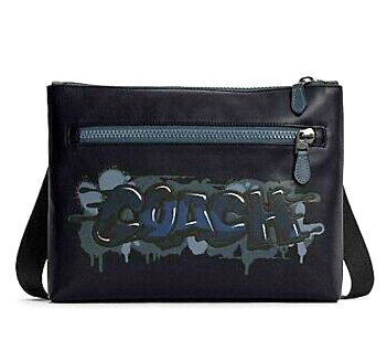 ショルダーバッグ COACH CARRIER ZIP CROSSBODY WITH GRAFFITI