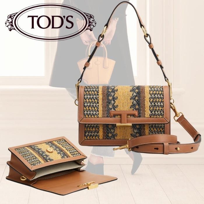 セール 登場から人気沸騰 【VERY掲載】TOD'S TIMELESS ショルダーバッグ レザー/ジュート ショルダーバッグ・ポシェット セール 登場から人気沸騰 【VERY掲載】TOD'S TIMELESS ショルダーバッグ レザー/ジュート ショルダーバッグ・ポシェット