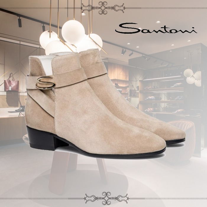 ☆完売必至☆】Santoni ☆ スエード メンズローファー (SANTONI/ドレス