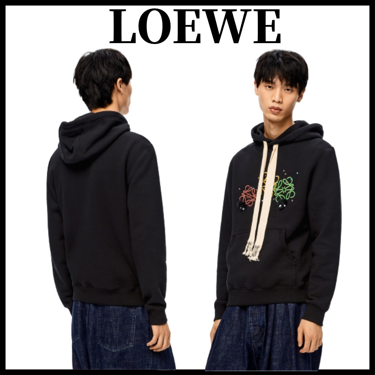 激安超安値 LOEWE☆綿のススワタリアナグラムパーカー パーカー・フーディ 激安超安値 LOEWE☆綿のススワタリアナグラムパーカー パーカー・フーディ