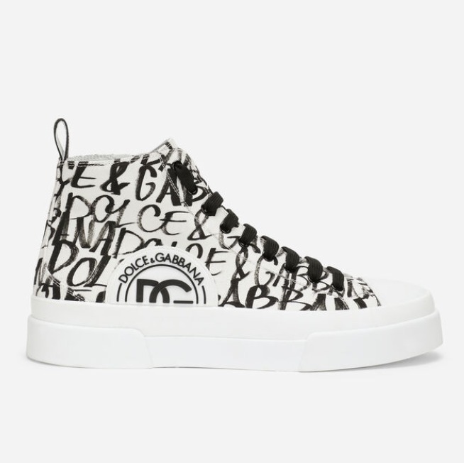 Dolce Gabbana スニーカー 22SS【DOLCE&GABBANA】◆スニーカー DGロゴプリント◆ ホワイト(2)