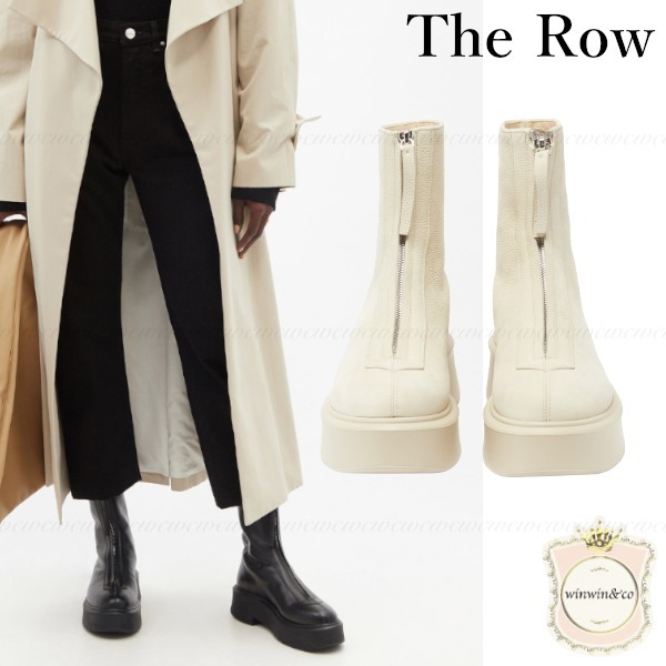 The Row【国内発 関税込み】レザーアンクルブーツ - bpconstructores.com