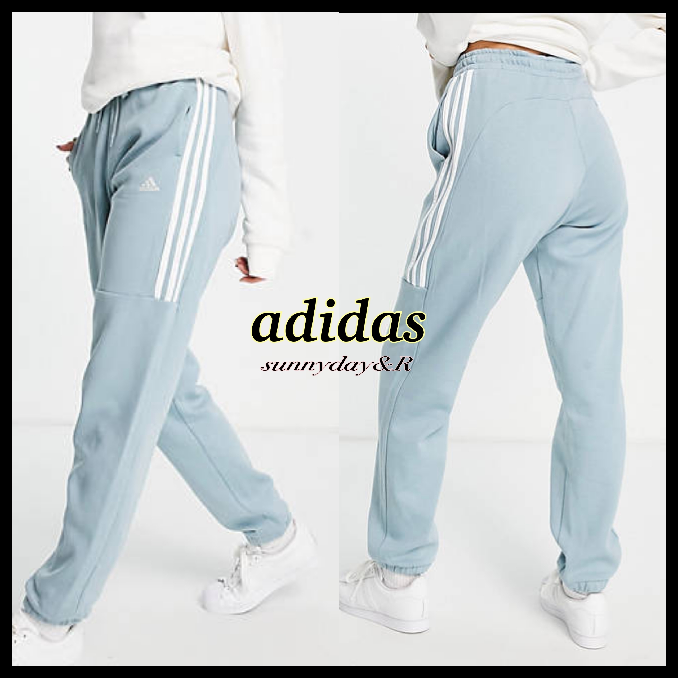 adidas♦Training オーバーサイズ 3ストライプ ジョガー パンツ adidas♦Training オーバーサイズ 3ストライプ ジョガー パンツ