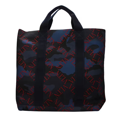 VALENTINO トートバッグ 【VALENTINO】VRING ロゴ カモフラ トートバッグ 関税・送料込(3)