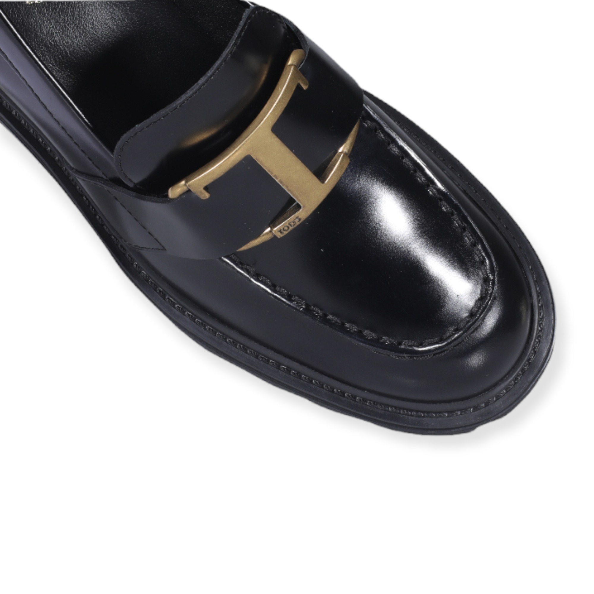 関税送料込 TOD'S レザー Tタイムレスメタル ローファー (TOD'S ...