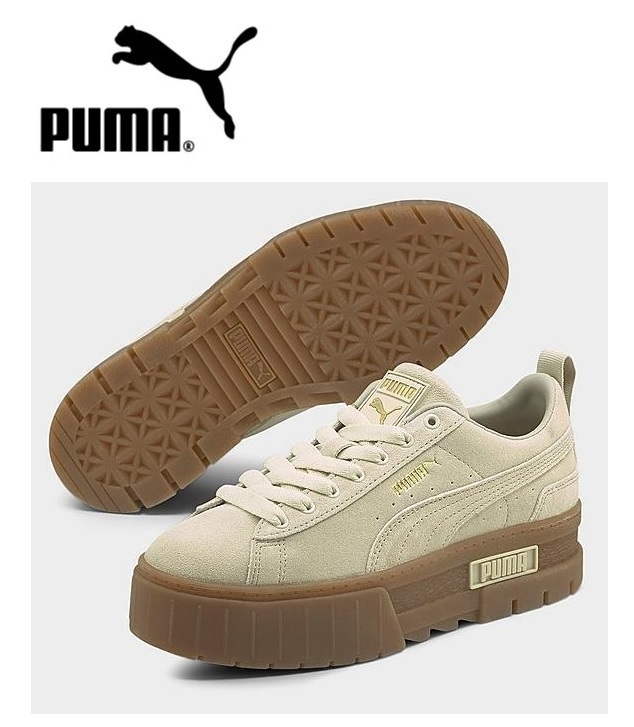 ☆国内在庫有☆即発！PUMA Mayze 厚底ガムソール♪ スニーカー