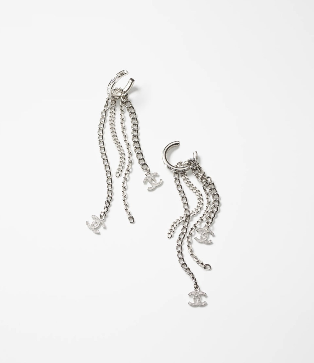 22P♡ピアス メタル×ストラス チェーン ピアス 22P♡ピアス メタル×ストラス チェーン ピアス