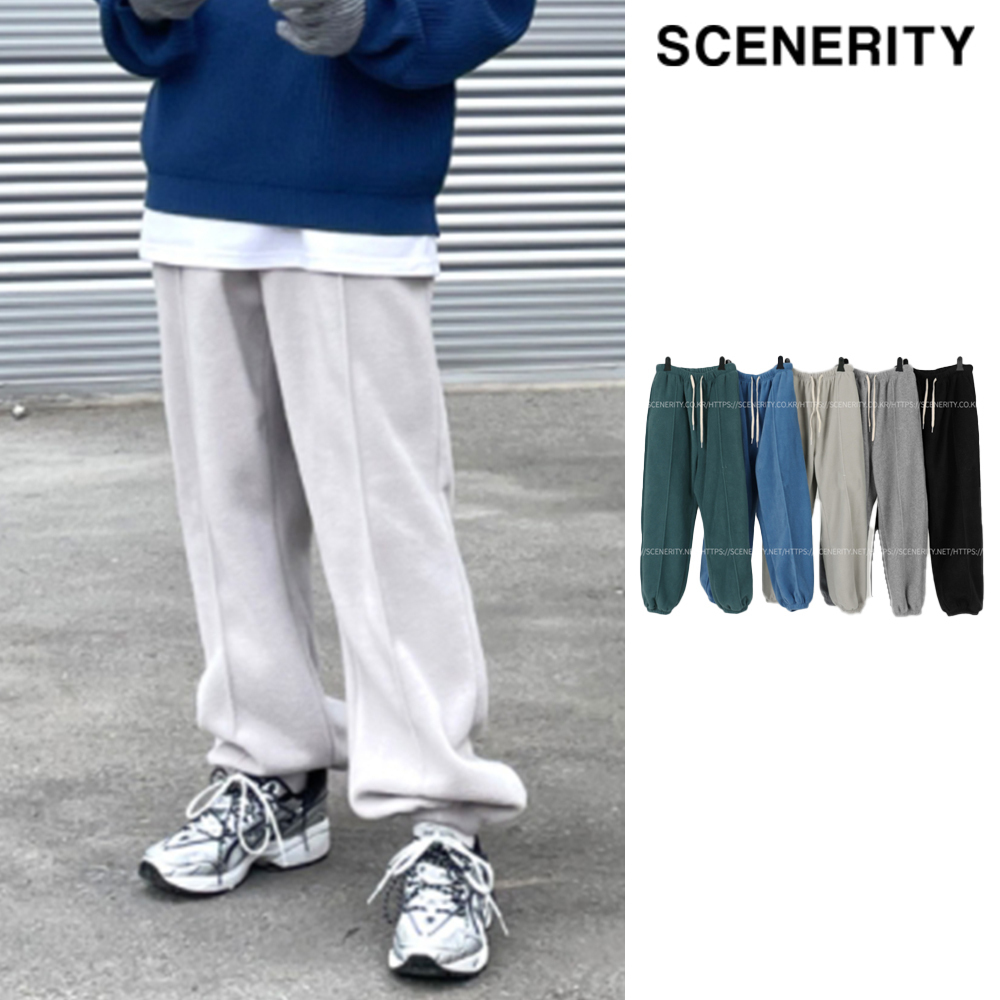 【SCENERITY】Fleece Wide Pants