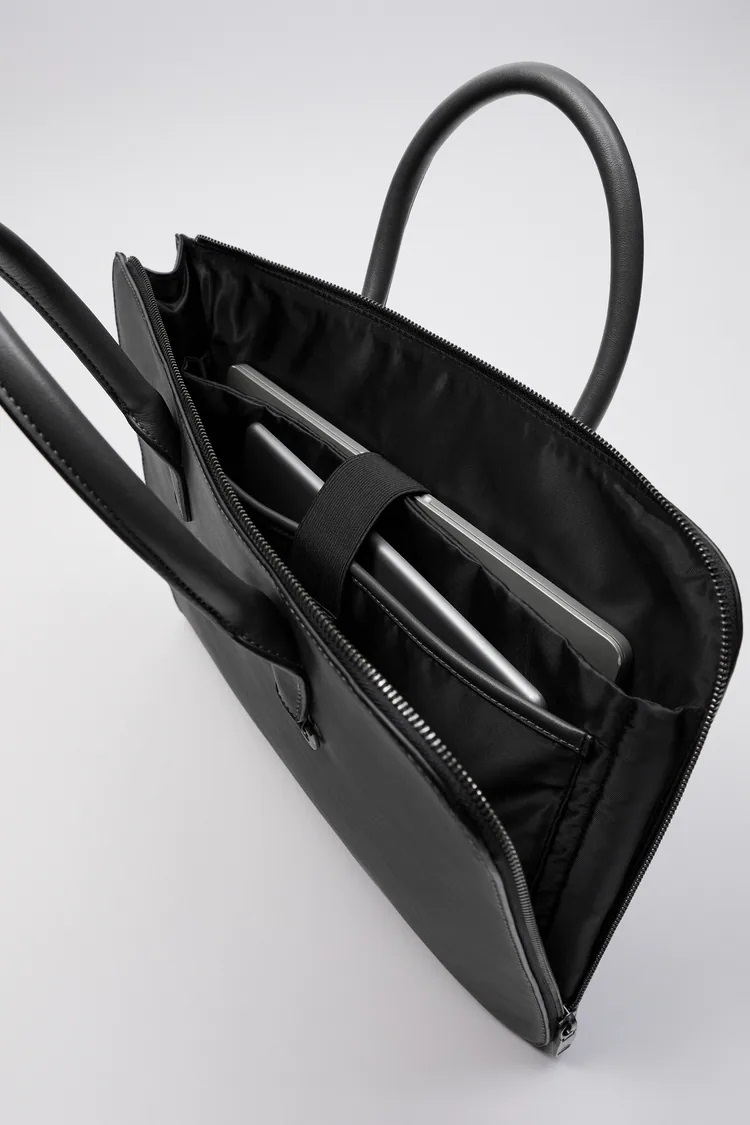 ZARA ビジネスバッグ・アタッシュケース 【ZARA(ザラ)】スリムブリーフケース-グレー(6)