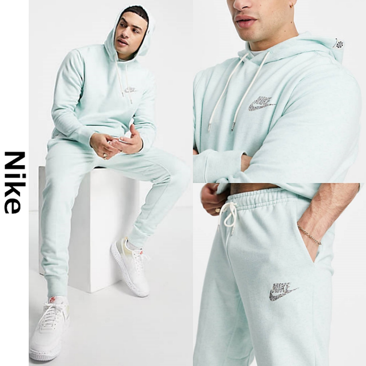 正規通販 NIKEナイキセットアップ上下パーカースウェットパンツ