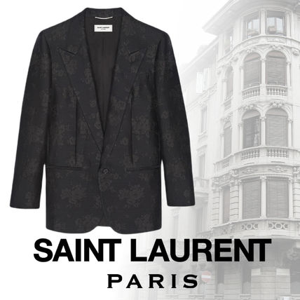 Saint Laurent x スーツ(メンズ) - 海外通販のBUYMA セールを開催する 高級 着用感少 スーツ シングル 緑系 超美品☆イヴサンローラン☆ジャケット☆M テーラードジャケット
