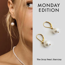 韓国発【MONDAY EDITION】The drop pearl earrings☆ピアス