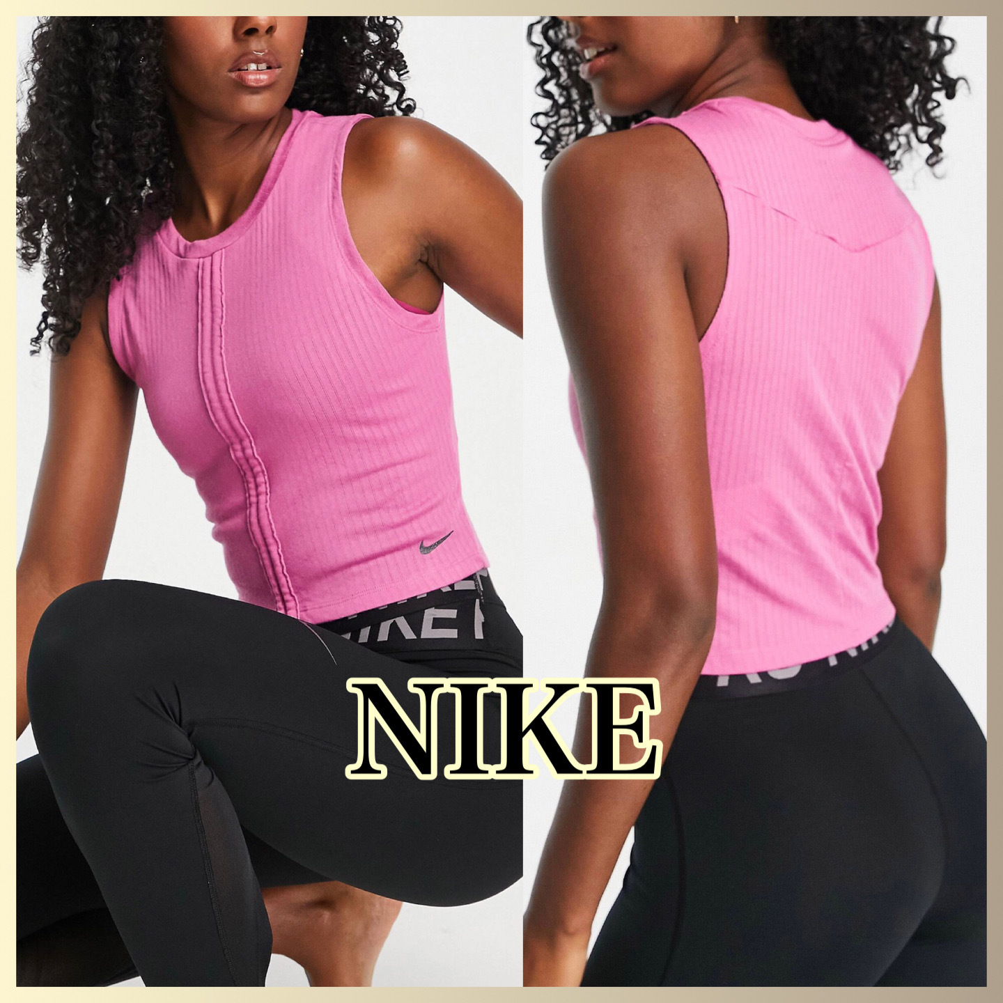 【Nike】yoga/Dri-FIT ロゴ タイタンク* タンクトップ 【Nike】yoga/Dri-FIT ロゴ タイタンク* タンクトップ