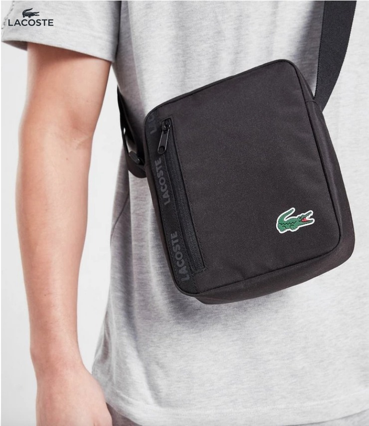 LACOSTE ショルダーバッグ UK発★LACOSTE ラコステ Tape Logo ショルダーバッグ(3)