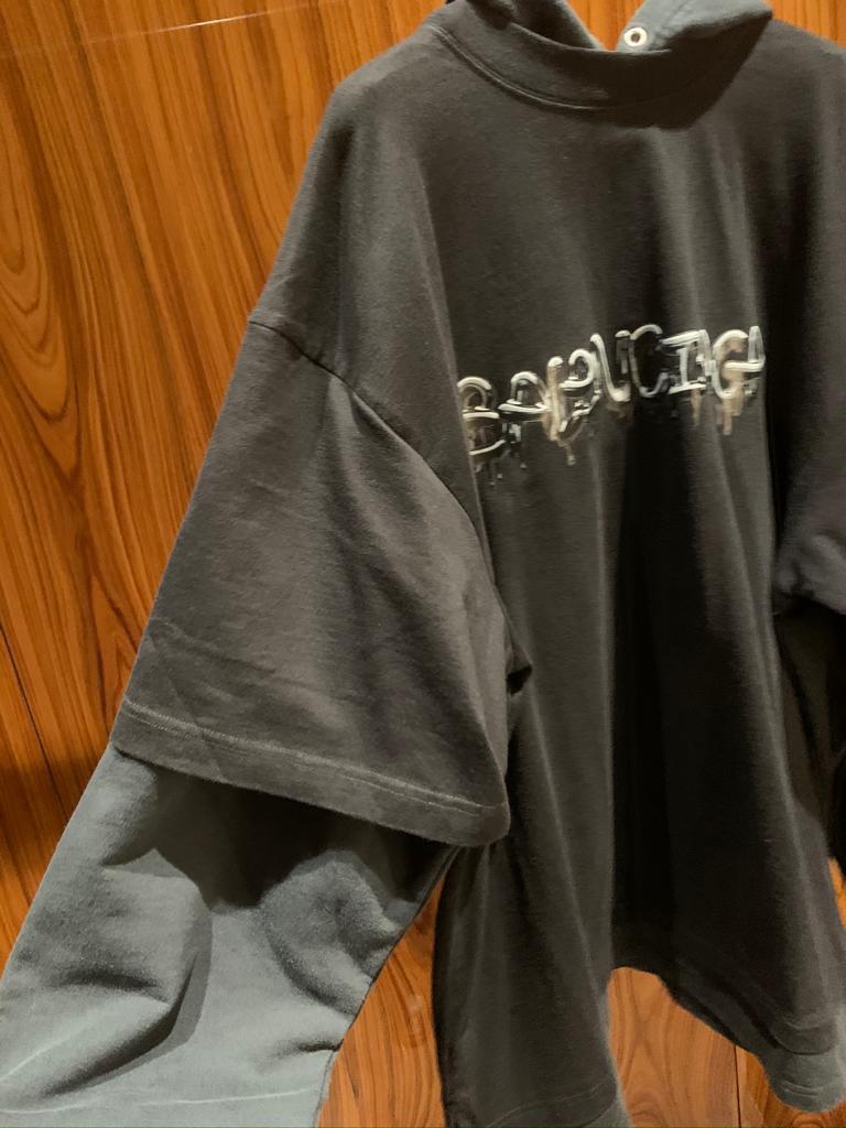 【BALENCIAGA】Slime ダブル ロングスリーブ フーデッド Tシャツ BALENCIAGA(バレンシアガ) / 22SS/SLIMEダブルロングスリーブ