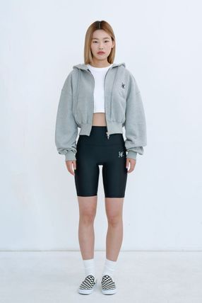 WOOALONG パーカー・フーディ ●WOOALONG● SIGNATURE CROP HOOD ZIP-UP 3色 韓国発 大人気(6)