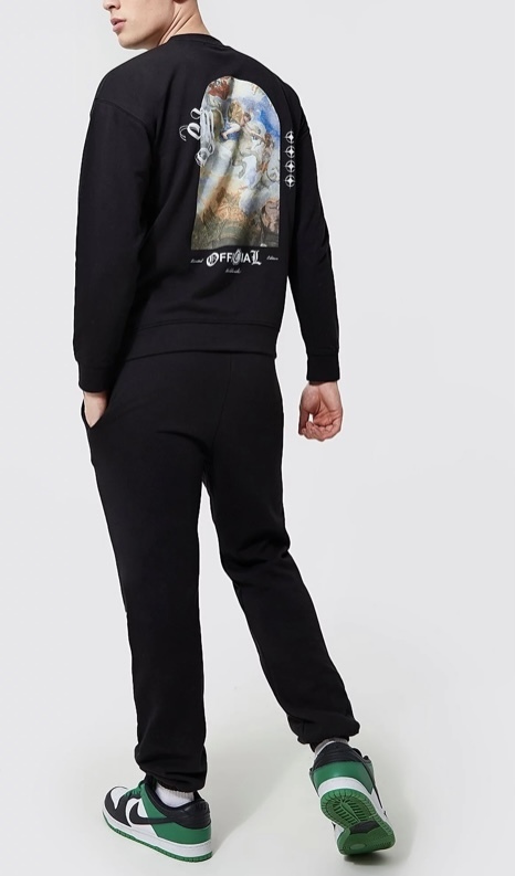 boohoo セットアップ boohoo WORLDWIDE アート バックプリント スウェット 上下セット(4)