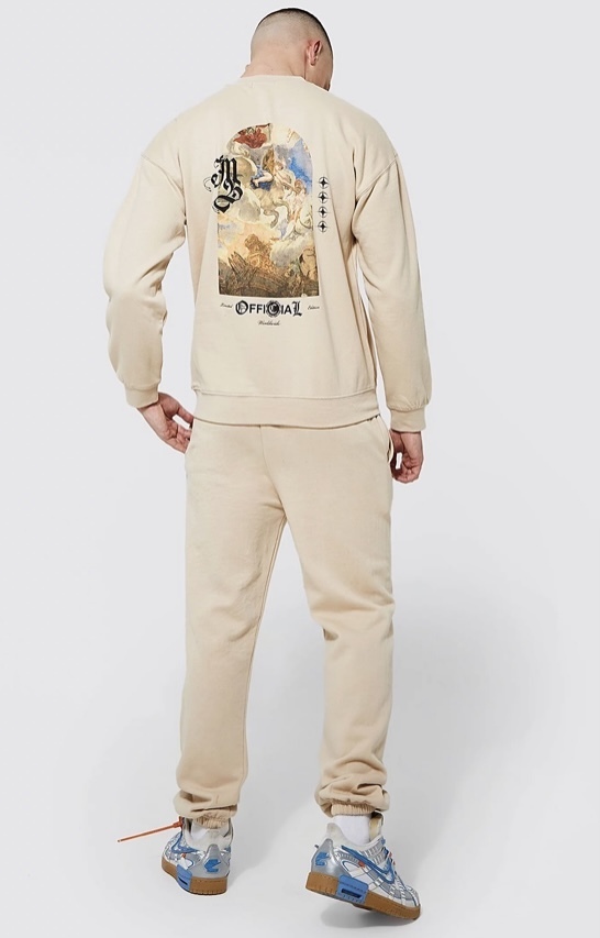 boohoo セットアップ boohoo WORLDWIDE アート バックプリント スウェット 上下セット(7)