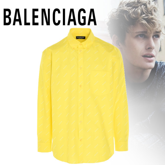 新作21SS【BALENCIAGA】All over logo shirt シャツ シャツ 色・サイズ 新作21SS【BALENCIAGA】All over logo shirt シャツ シャツ 色・サイズ