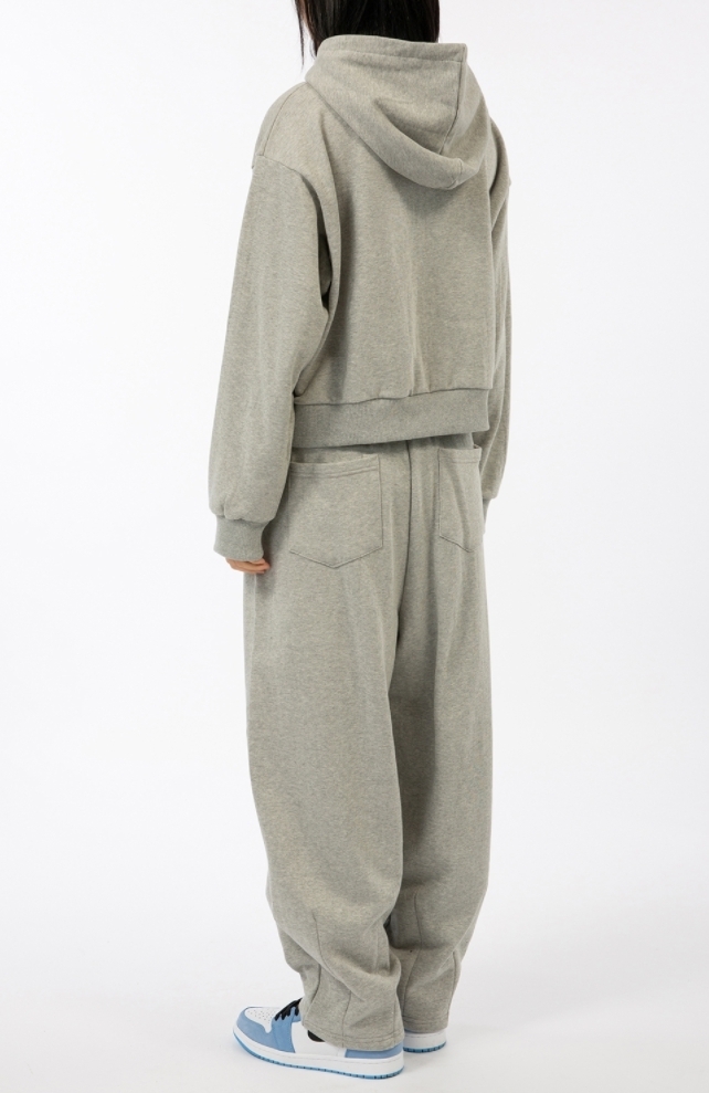 Raucohouse パーカー・フーディ 【Raucohouse】Basic crop hood sweat shirt(4)