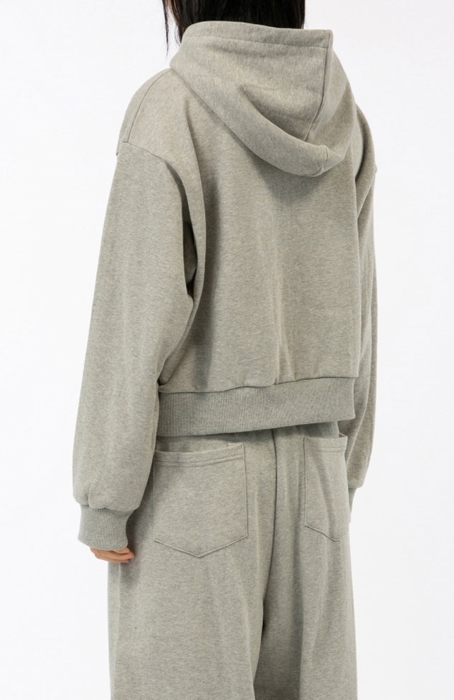 Raucohouse パーカー・フーディ 【Raucohouse】Basic crop hood sweat shirt(7)
