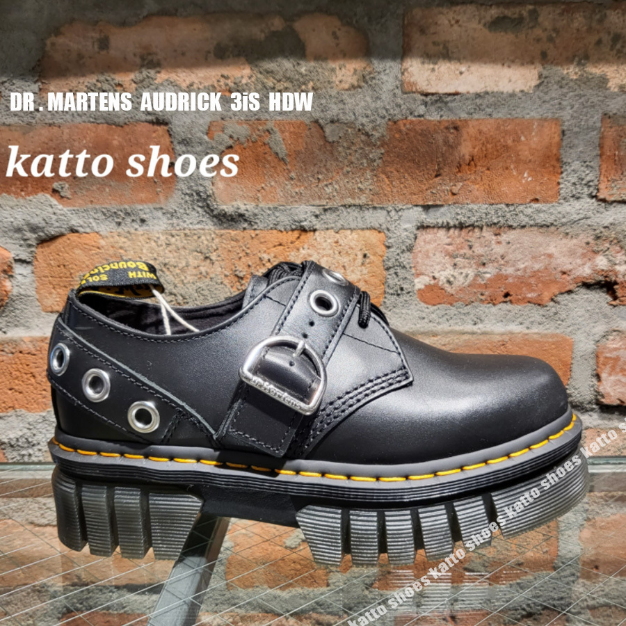 Dr Martens AUDRICK 3iS HDW 厚底 BLACK NAPPA LUX ウェブストア 靴