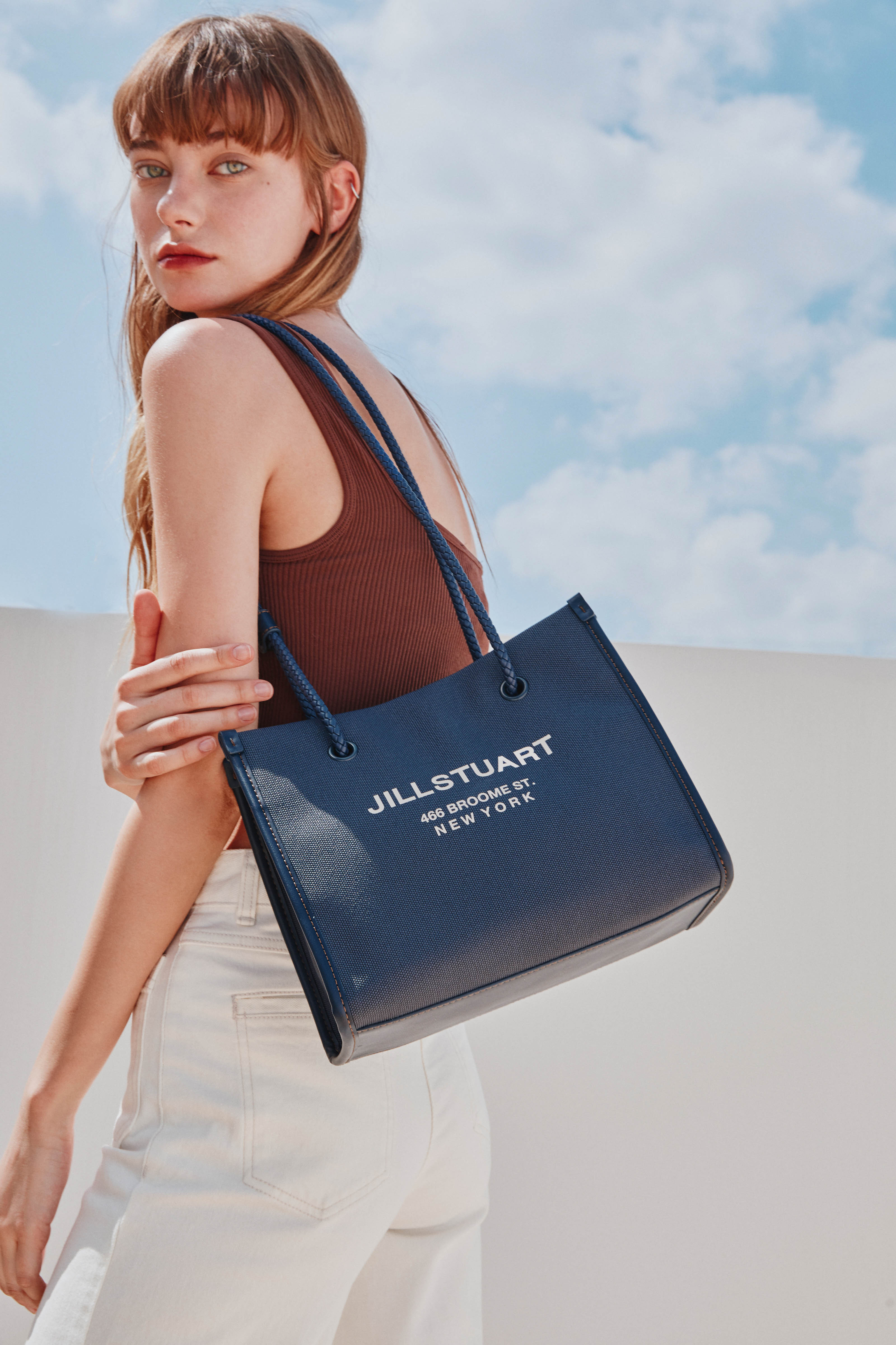 JILLSTUART [PAPER 22] VEGAN LEATHER SHOPPER BAG BBH3420