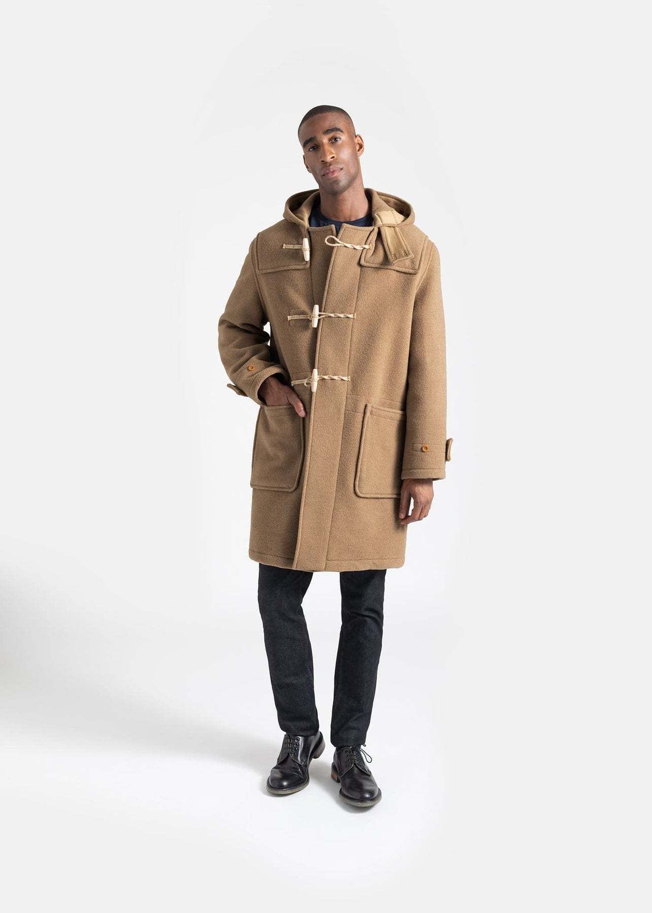 GLOVERALL ダッフルコート オリーブ