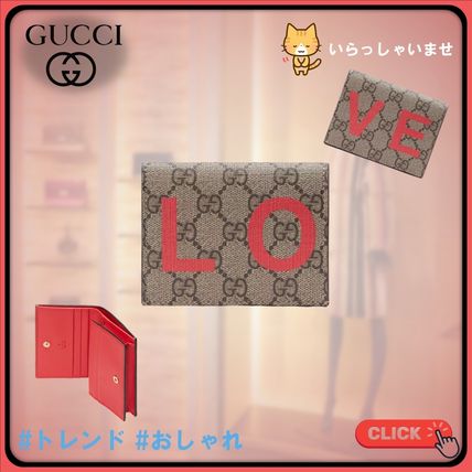【GUCCI】バレンタインデー LOVEプリント カードケーズホルダー 【GUCCI】バレンタインデー LOVEプリント カードケーズホルダー
