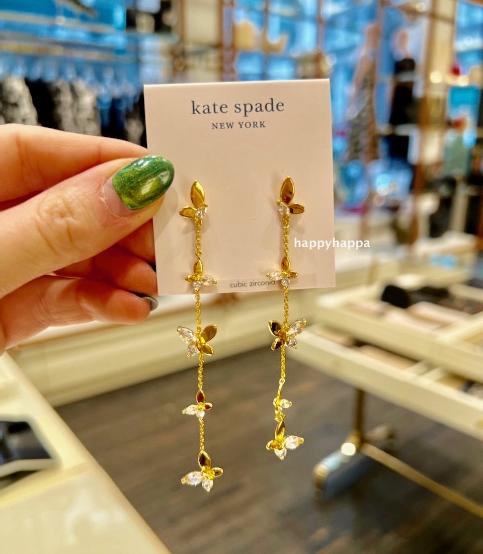 kate spade】social butterfly linear earrings（ピアス） (kate spade ...