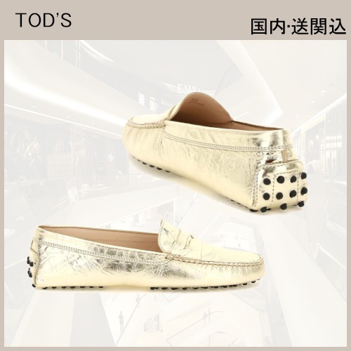 【おしゃれ】 VIP★送関込 TOD'S 数量限定 ゴールド ペニーローファー GOMMINO ローファー・オックスフォード 【おしゃれ】 VIP★送関込 TOD'S 数量限定 ゴールド ペニーローファー GOMMINO ローファー・オックスフォード