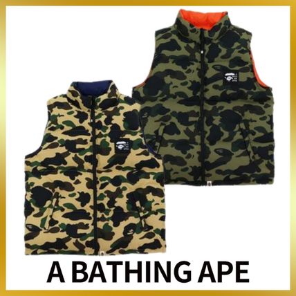 保証書付】 76796946 APE/ダウンベスト) BATHING (A ダウンベスト APE 当社の A BATHING APE ダウンベスト ダウンベスト