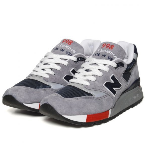 New balance ☆ made in USA M998GNR グレー×ネイビー×レッド