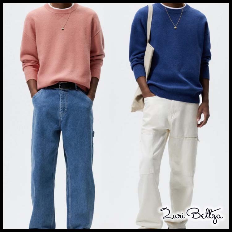 メンズZARA【関税/送料込】プレーンセーター ニット・セーター メンズZARA【関税/送料込】プレーンセーター ニット・セーター