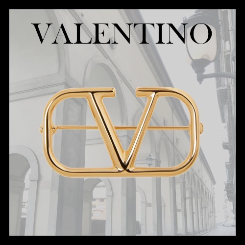 VALENTINO】Vロゴ シグネチャーメタル ブローチ ☆ - www ...