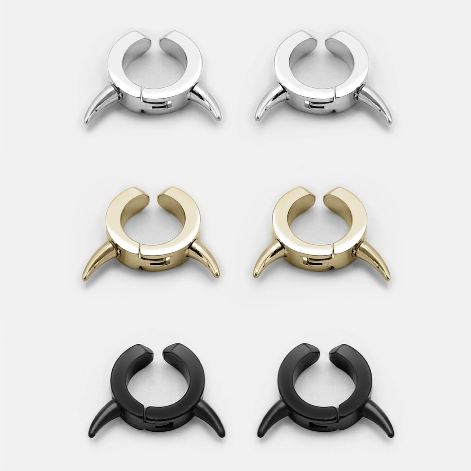 RAREROMANCE Horn Hoop Cuff Earring イヤリング ペア
