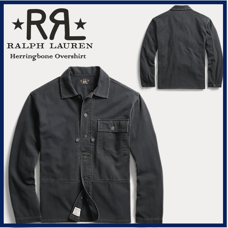 【国内発送】大人気再入荷★RRL★Herringbone Overshirt シャツ 【国内発送】大人気再入荷★RRL★Herringbone Overshirt シャツ