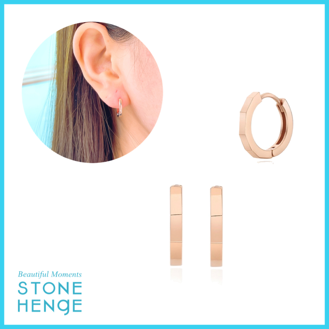 ☆STONE HENgE（ストーンヘンジ)☆ ローズゴールド ピアス