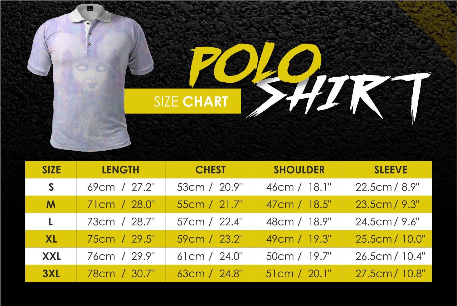 Fresh Hoods ポロシャツ 【関税送料込】FRESH HOODS ポロシャツ Full Moon Polo Shirt(4)