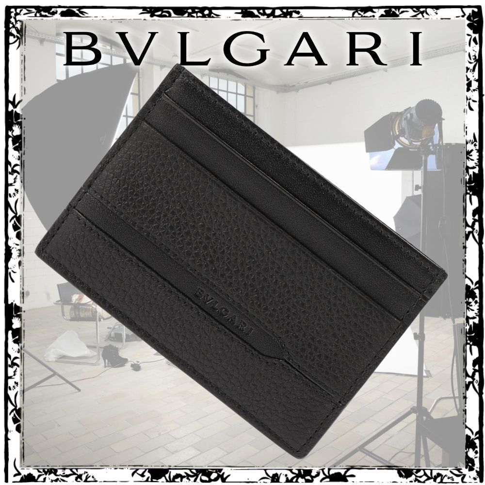 BVLGARI Octo カードケース パスケース 36969 GRAIN BLACK
