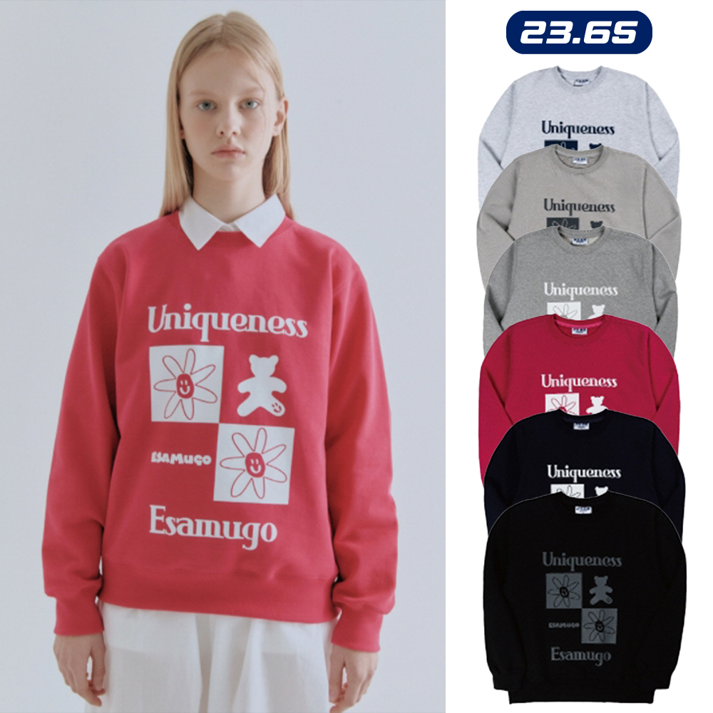 【23.65】22SS★ CHECK BEAR SWEAT SHIRT